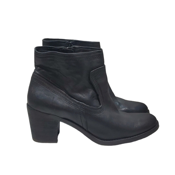 Arturo Chiang Womens Comfort Ankle Leather Heels Boots shoes sz 8M - Picture 1 of 12